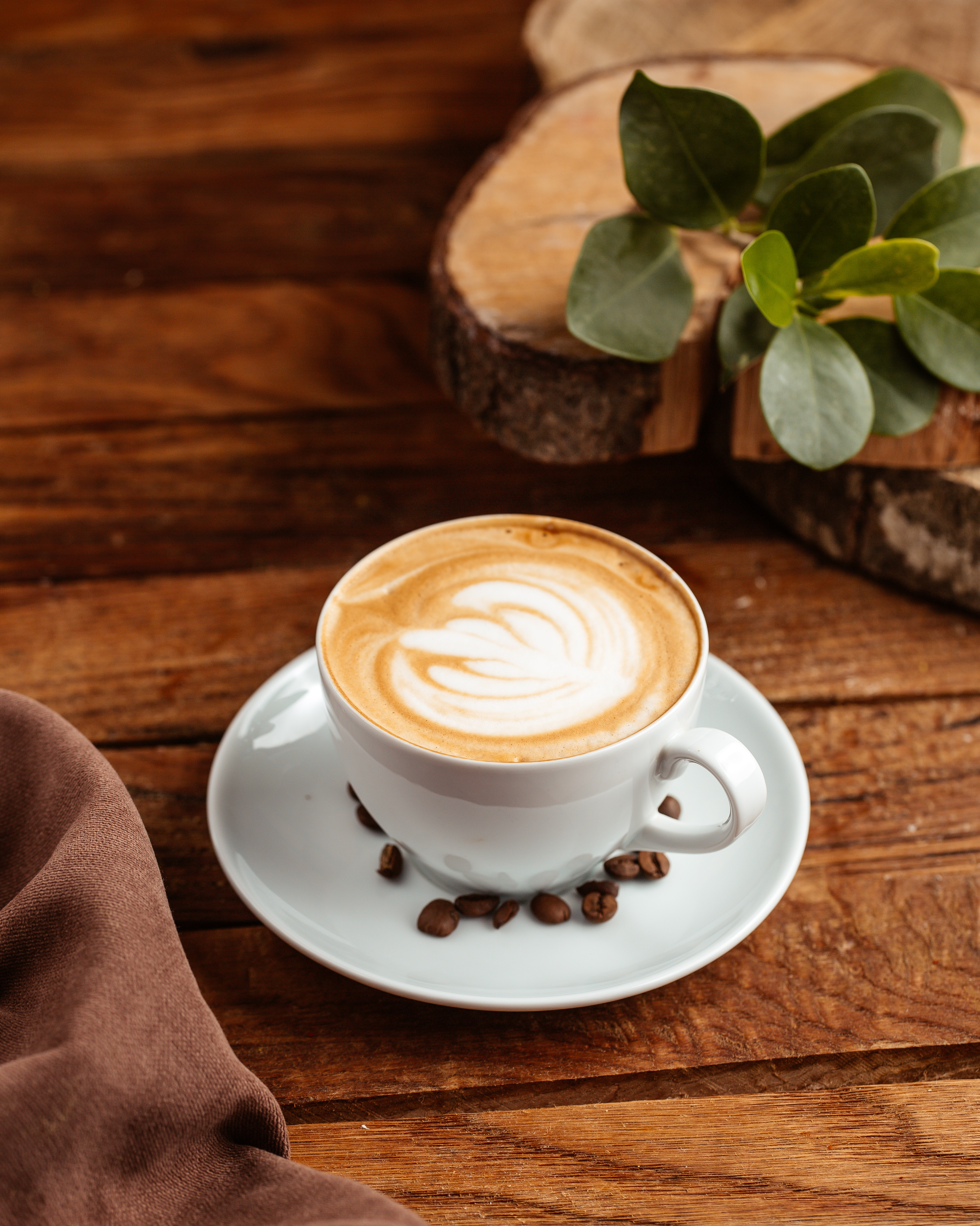 Xícara de Cappuccino com arte em leite